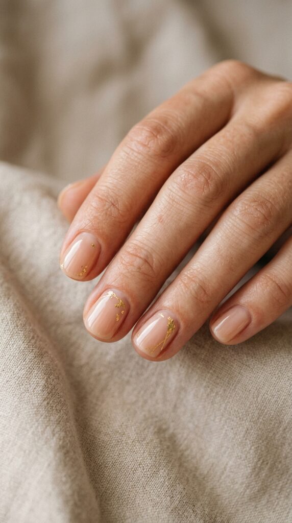 18 Short Summer Nails That Are Cute, Bright & Totally Save-Worthy Ideas to Elevate Your Style 9 Nude nails with 202604251306
