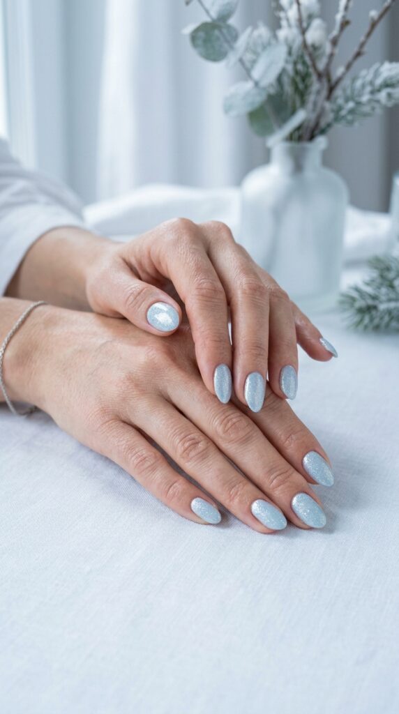 25 Stunning Short Almond Nail Ideas for 2026 to Elevate Your Style 17 Two hands pale 202604242303