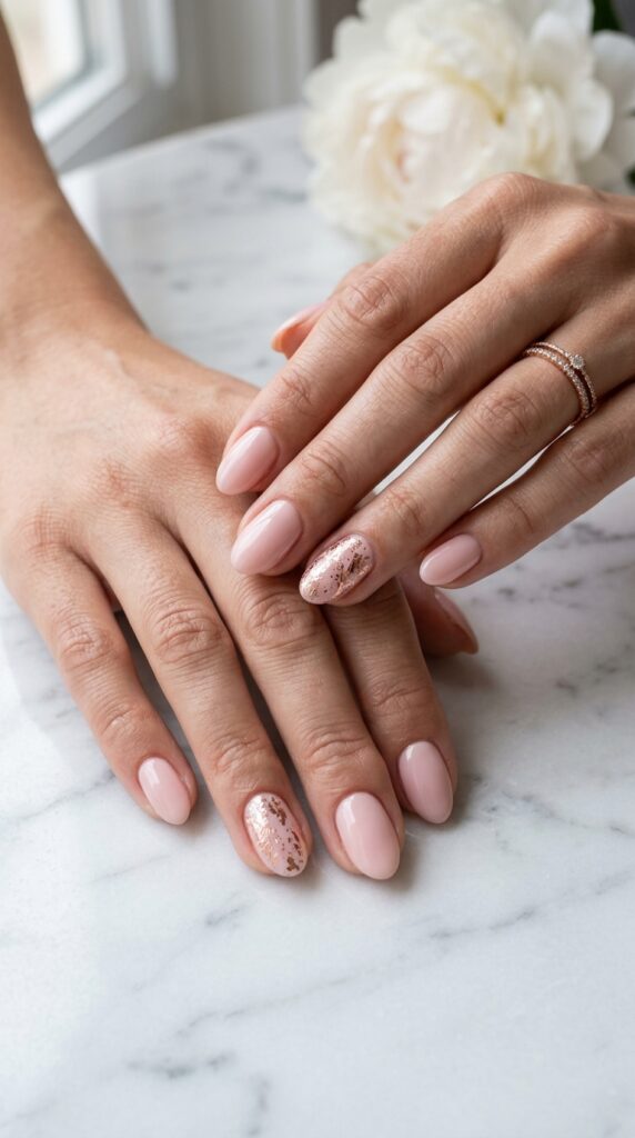25 Stunning Short Almond Nail Ideas for 2026 to Elevate Your Style 13 Two hands with 202604242301