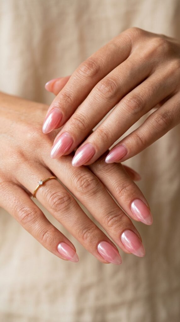 25 Chrome Nail Ideas to Elevate Your Style 15 Feminine hands with acrylic nails 202605031246