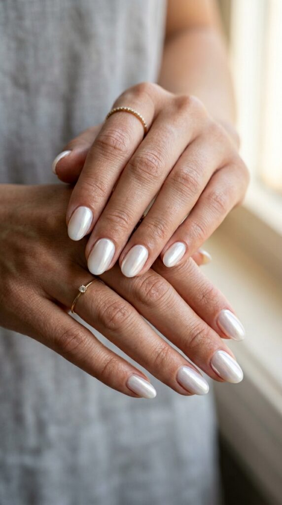 25 Chrome Nail Ideas to Elevate Your Style 16 Feminine hands with acrylic nails 202605031248