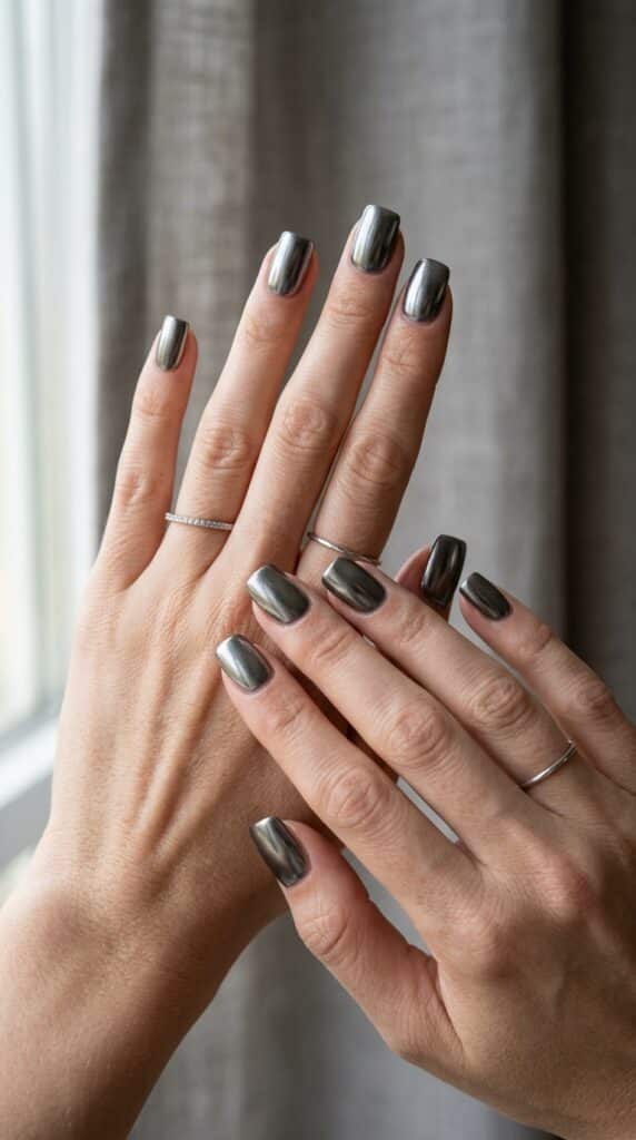 25 Chrome Nail Ideas to Elevate Your Style 19 Feminine hands with chrome nails 202605031250