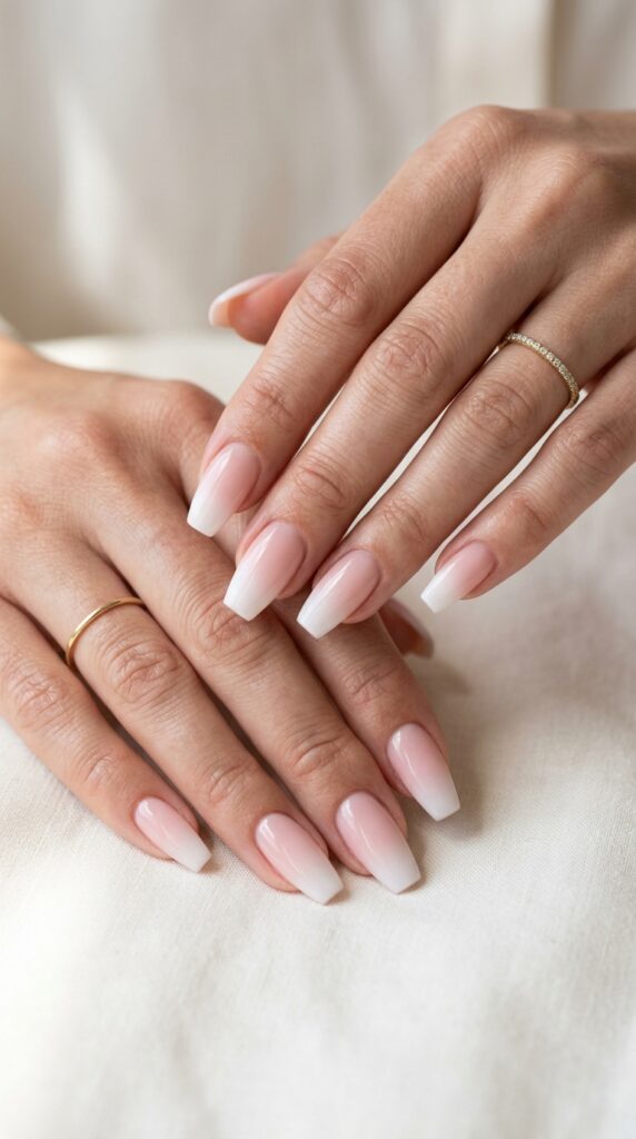 21 Acrylic Nails 2026 Ideas to Elevate Your Style Ideas to Elevate Your Style 13 Feminine hands with pink ombre 202605031338