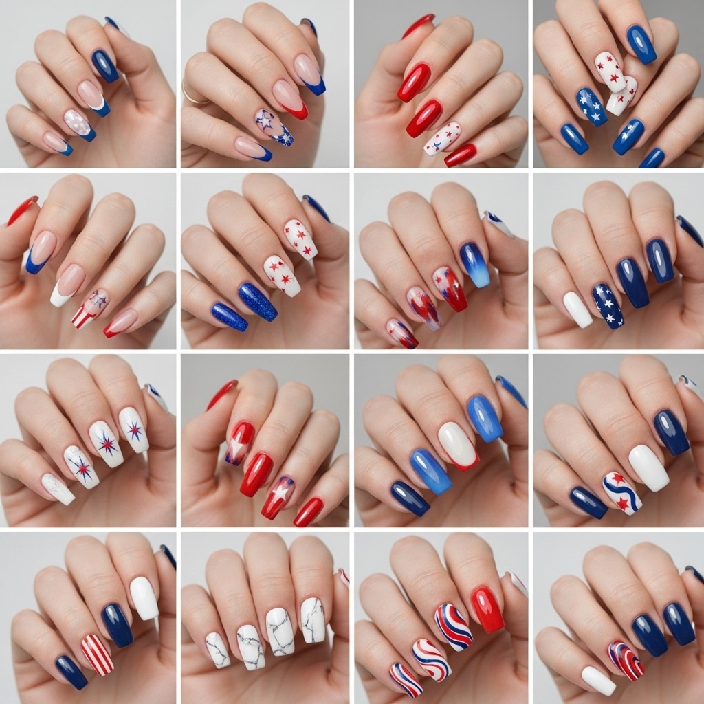 Home Nailslx 4 Red white blue nail art 202605041914