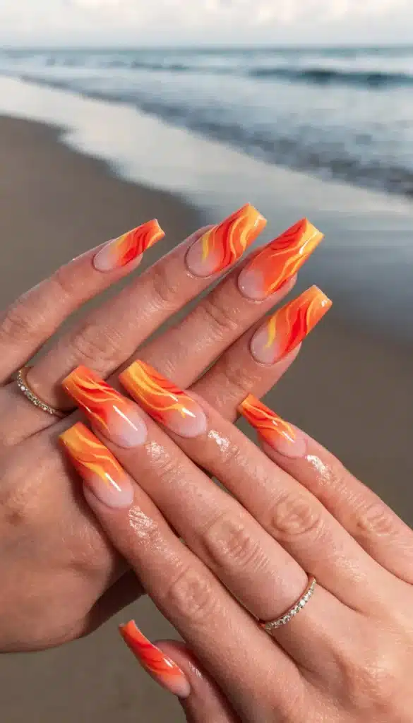 sunset gradient nails the scene is absent of text le 20260504 105346 bof7
