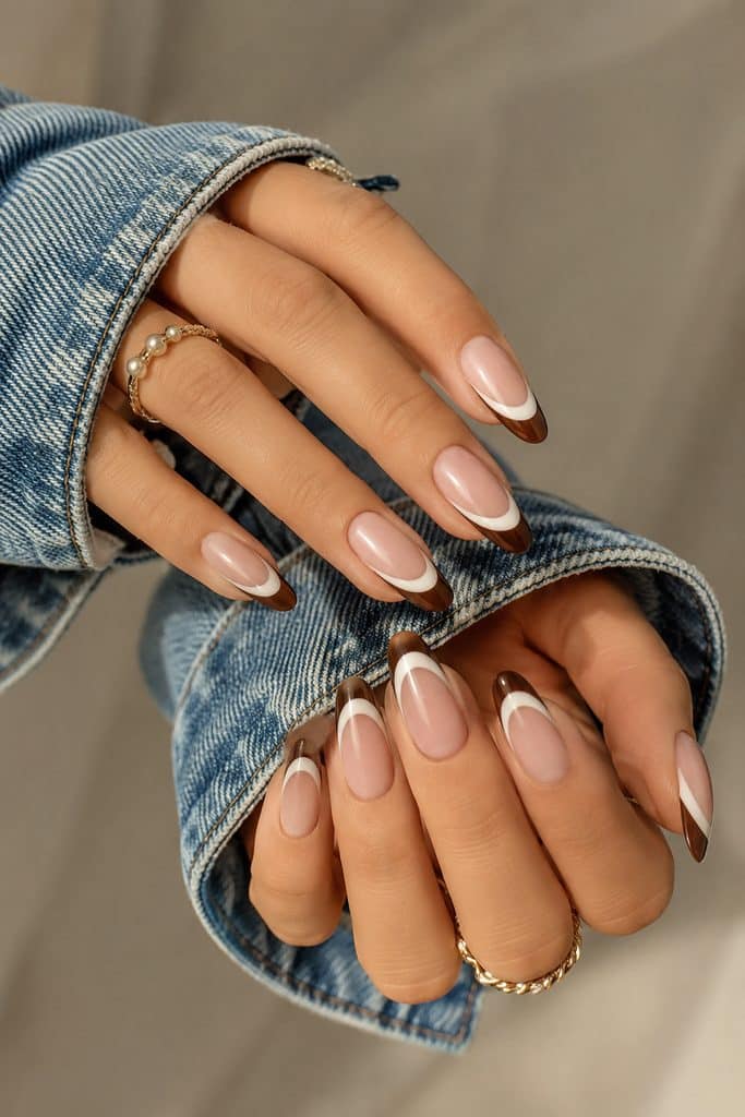 37 Brown French Tip Nails That Feel Chic, Modern, and Wearable 25 image16 683x1024 1