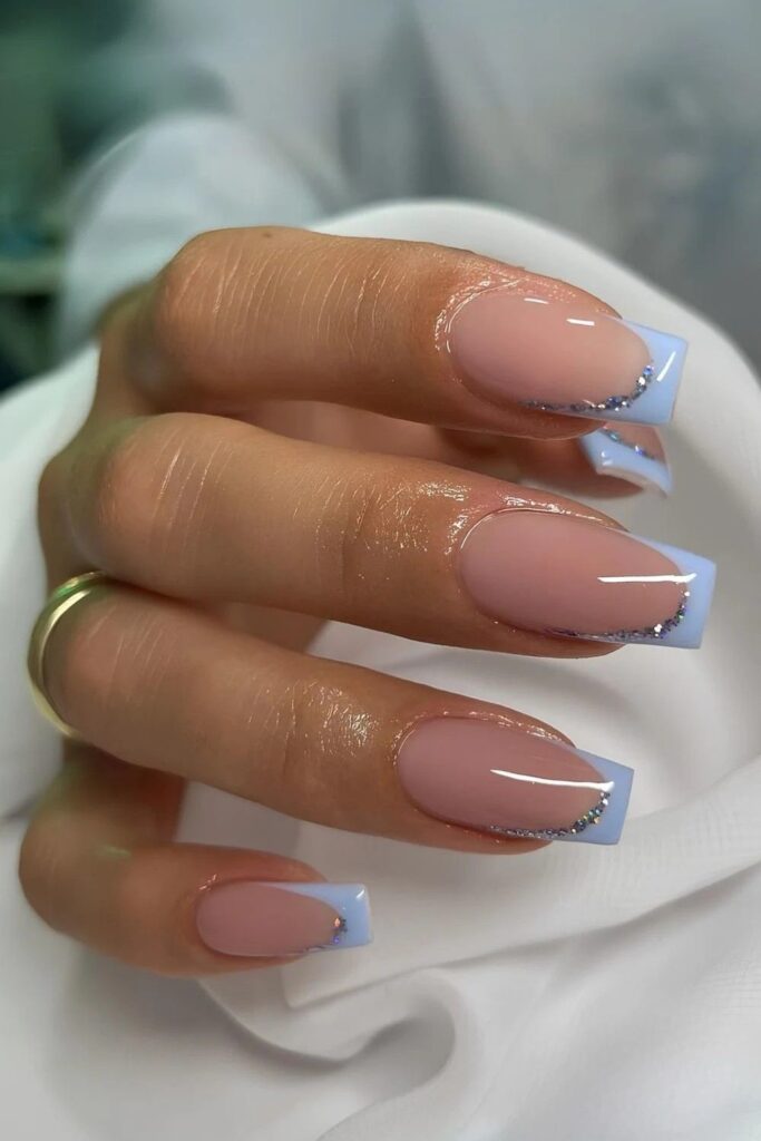 17 Chrome Baby Blue French Tip Nail Ideas to Screenshot for Your Next Winter Manicure 31 image16