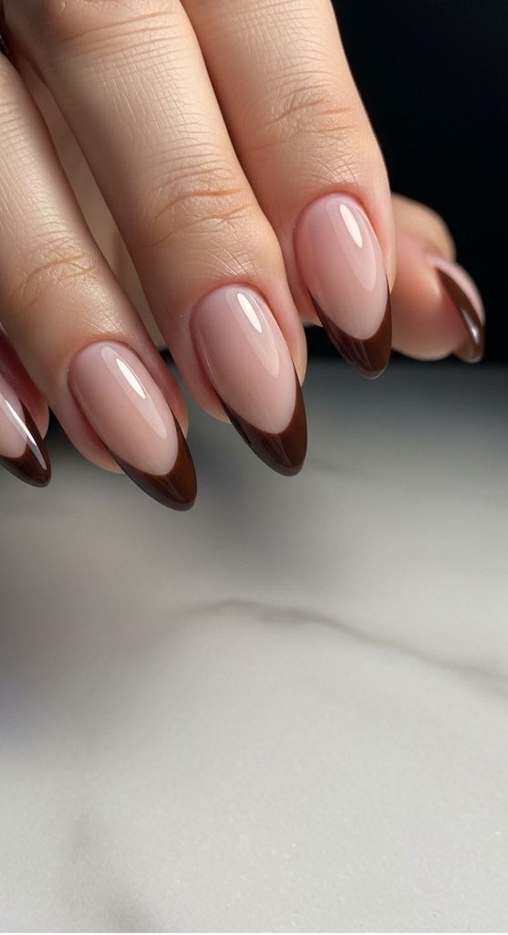 37 Brown French Tip Nails That Feel Chic, Modern, and Wearable 34 image35 1