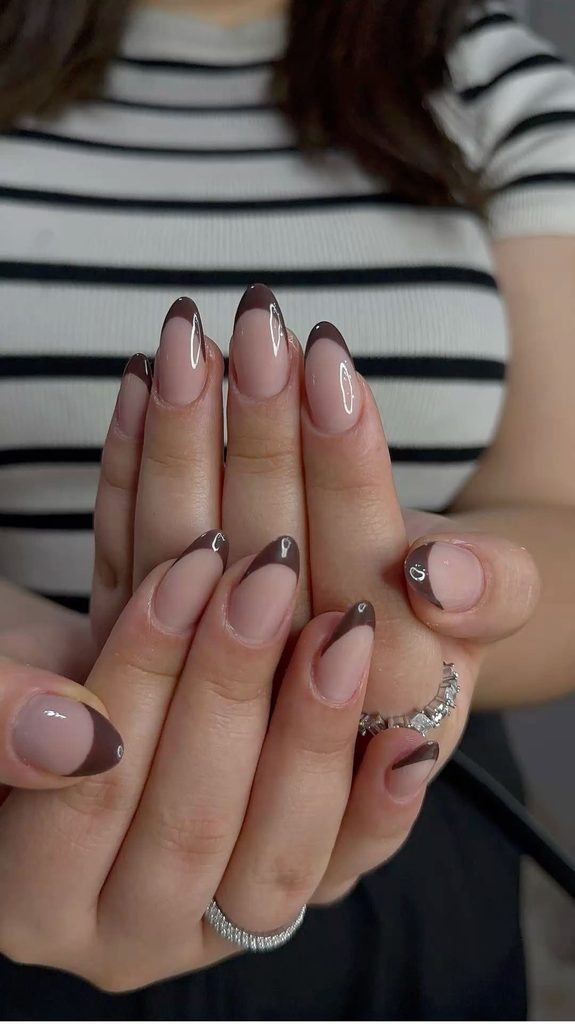 37 Brown French Tip Nails That Feel Chic, Modern, and Wearable 36 image37 3