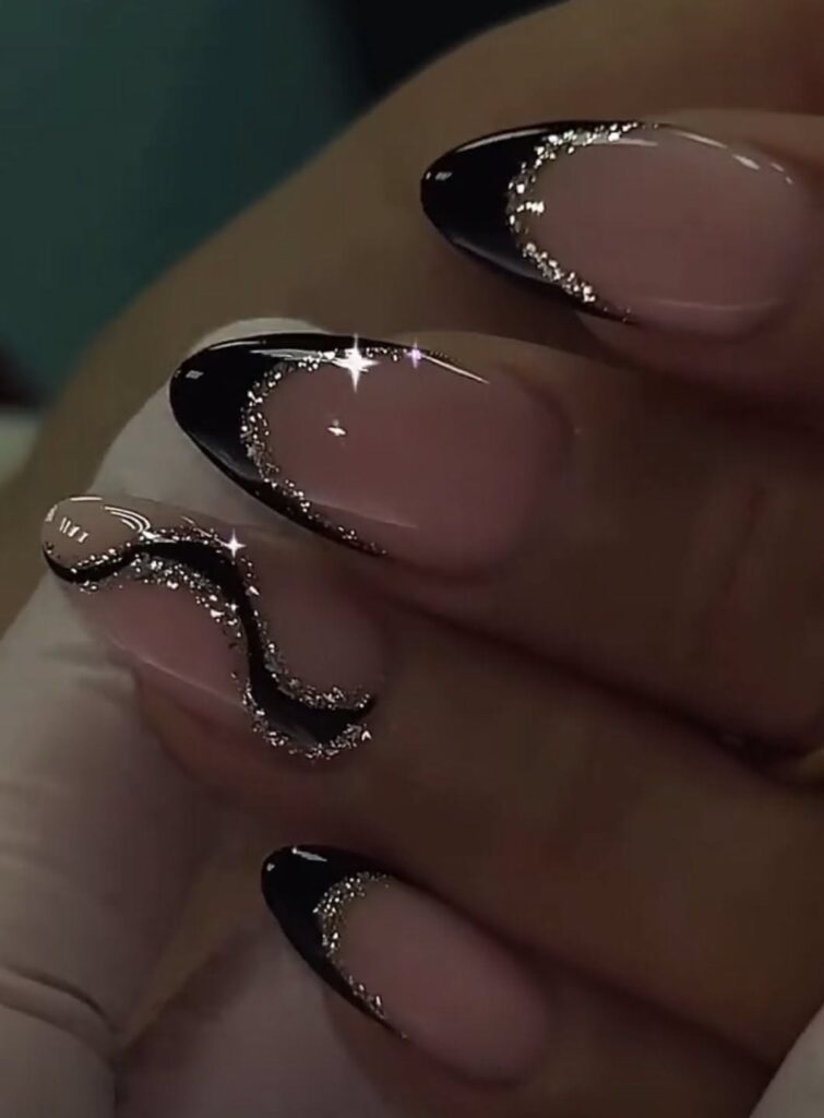17 Black French Tip Nails That Turn a Classic Manicure Into a Statement 28 image45