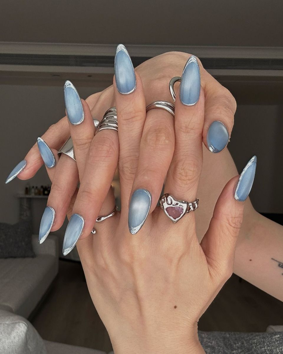 35 Blue Chrome Nails Ideas That Feel Effortlessly Chic 25 image 025 2
